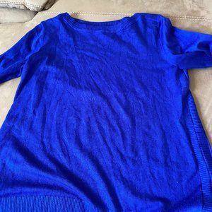 Cable & Gauge, Large Bright Blue Sweater